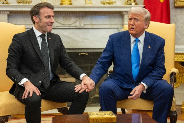 French President Emmanuel Macron and US President Donald Trump rekindled the most touchy-f