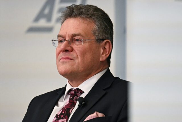 Maros Sefcovic, European Commissioner for Trade and Economic Security, said the EU sees no