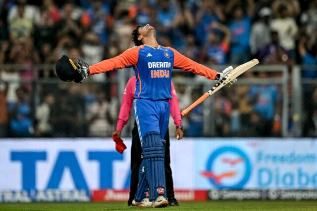 Opener Abhishek Sharma smashed 135 runs as India reached 247-9 in the fifth and final T20