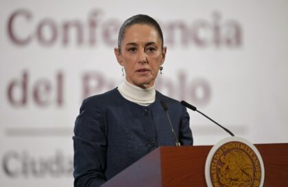 The peso rallied on news that Mexico's President Claudia Sheinbaum (pictured) had struck a