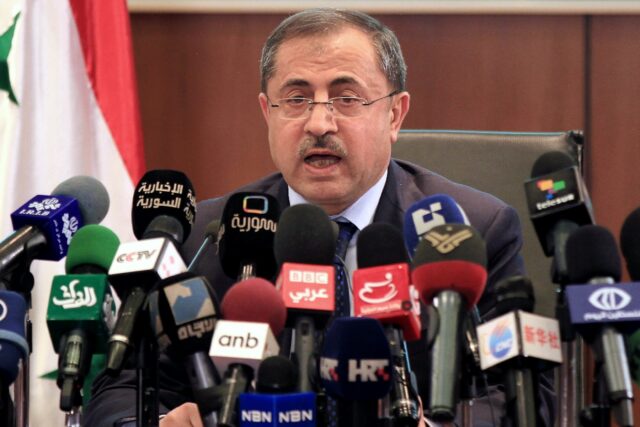 Syria's former interior minister, Mohammed al-Shaar, in 2012