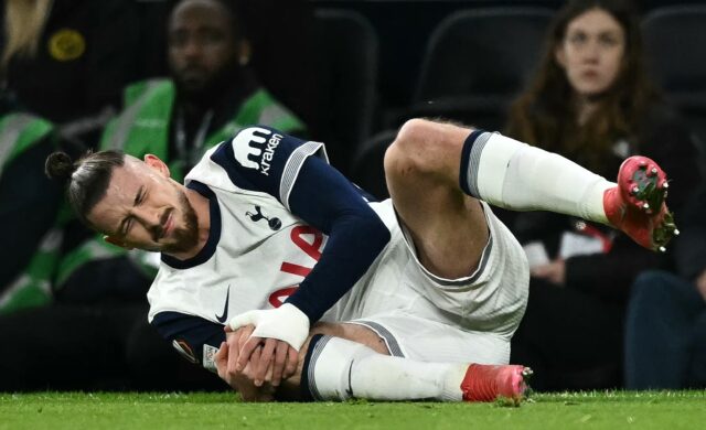 Tottenham defender Radu Dragusin was injured in his side's Europa League match against Elf