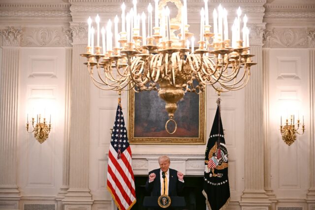 The US constitution only allows two presidential terms but President Donald Trump frequent