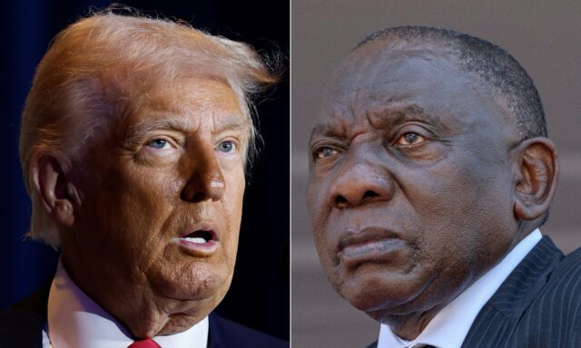 US President Donald Trump and South African counterpart Cyril Ramaphosa have been at odds