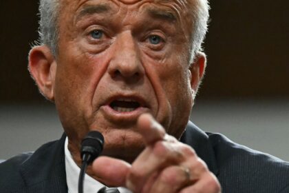 US Secretary of Health and Human Services nominee Robert F. Kennedy Jr. testifies during a