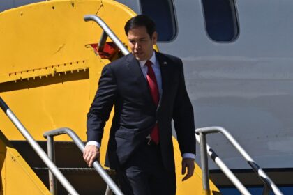 US Secretary of State Marco Rubio arrives in Guatemala City for the third stop on his Lat