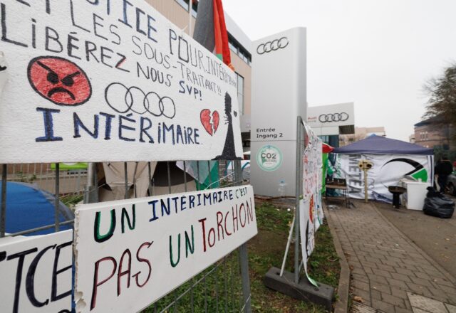 Workers launched a prolonged strike to try to prevent the closure of Audi's plant in Bruss