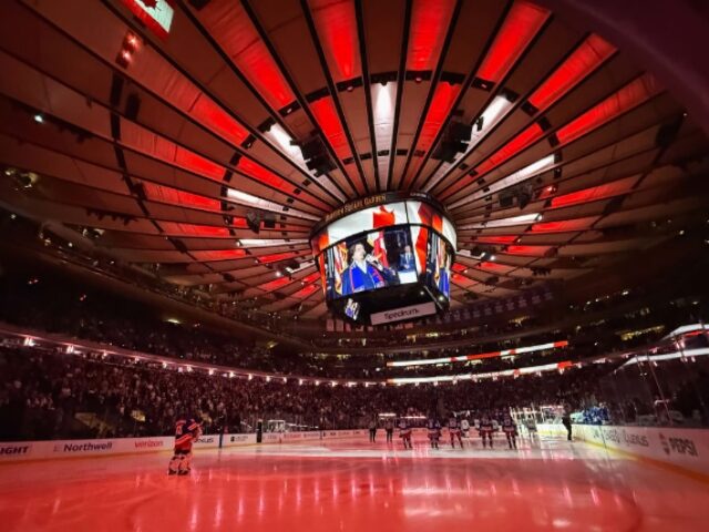 WATCH: Rangers Fans Boo Canadian Anthem as Toronto Maple Leafs Visit ...