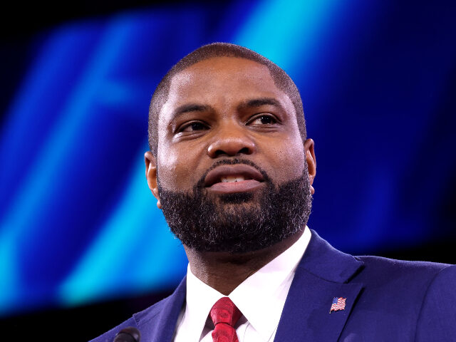 U.S. Congressman Byron Donalds (R-FL) speaking at the 2025 Conservative Political Action C