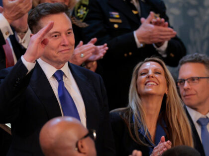 White House Senior Advisor to the President and Tesla and SpaceX CEO Elon Musk stands afte