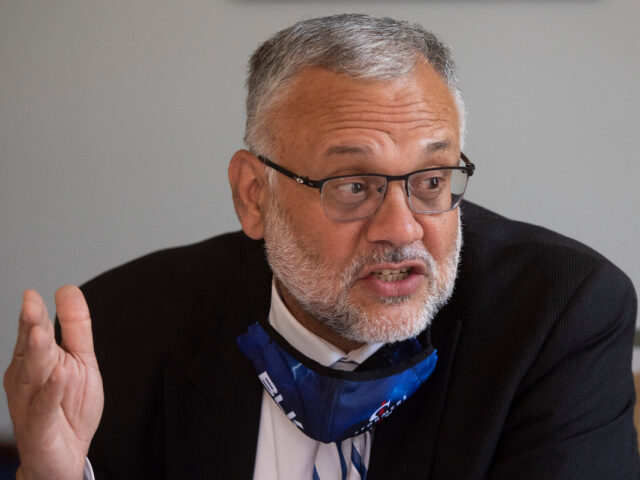 Former South African Ambassador to United States Ebrahim Rasool addresses the Cape Town Pr