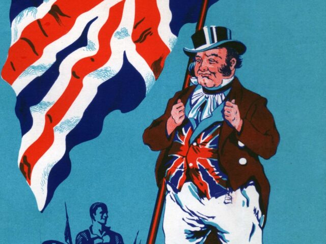An apple crate label with a English theme entitled John Bull was produced circa 1930 in Ve