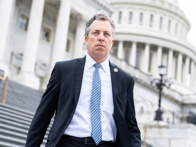 UNITED STATES - APRIL 12: Rep. Andy Ogles, R-Tenn., is seen outside the U.S. Capitol durin