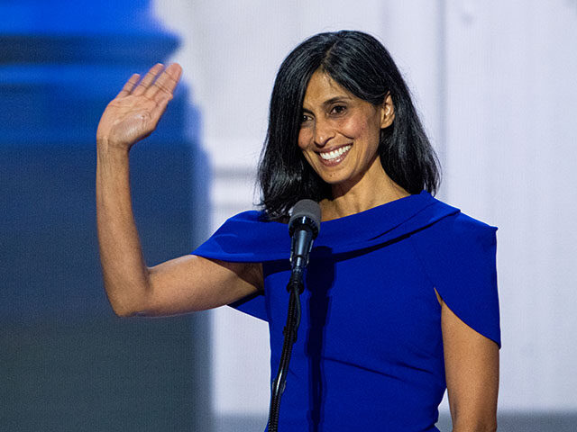 Usha Chilukuri Vance, wife of nominee to be Vice President Sen. JD Vance, R-Ohio, speaks a