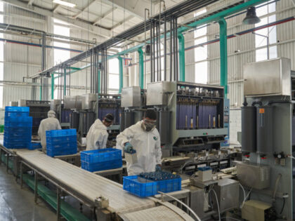 Workers at the Leoch International Technology Ltd. factory in Saltillo, Coahuila, Mexico,