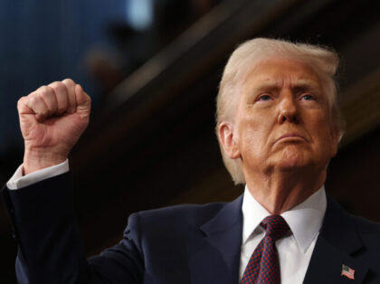 WASHINGTON, DC - MARCH 04: U.S. President Donald Trump addresses a joint session of Congre