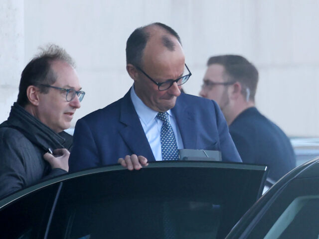 Merz Meets With Scholz Following Debt Brake Agreement BERLIN, GERMANY - MARCH 05: German chancellor designate and Christian Democrat (CDU) Fried