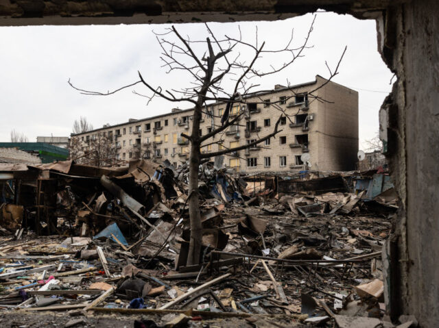 Casualties Rise In Recent Strike in Dobropillia, Donetsk region DOBROPILLIA, UKRAINE - MARCH 10: Devastation is seen after a large scale Russian attack on