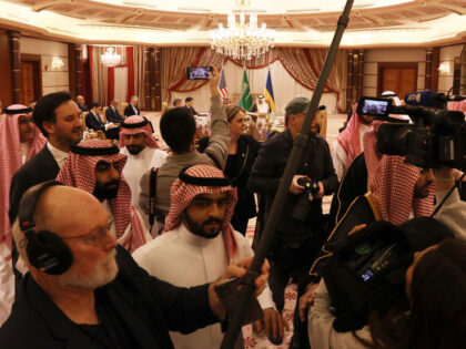 JEDDAH, SAUDI ARABIA - MARCH 11: Talks start between the US and Ukraine hosted by the Saud