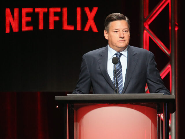 Chief Content Officer for Netflix Ted Sarandos speaks onstage during the Netflix portion o
