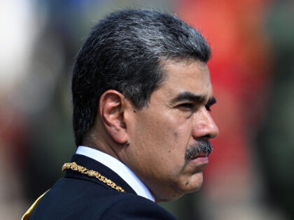 Venezuela's President Nicolas Maduro gestures during a ceremony at Fort Tiuna militar