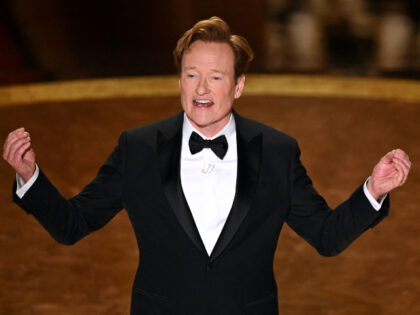 US comedian and host Conan O'Brien speaks onstage during the 97th Annual Academy Awar