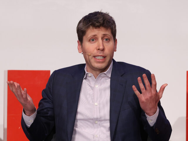 Sam Altman, co-founder and CEO of OpenAI, speaks during a panel discussion titled "Th