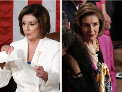 Nancy Pelosi 2020 and 2025 (Associated Press)