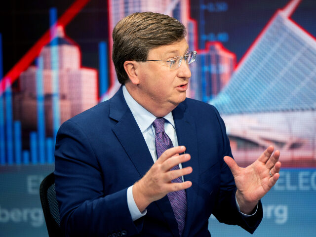 Tate Reeves, governor of Mississippi, at an interview during the Republican National Conve