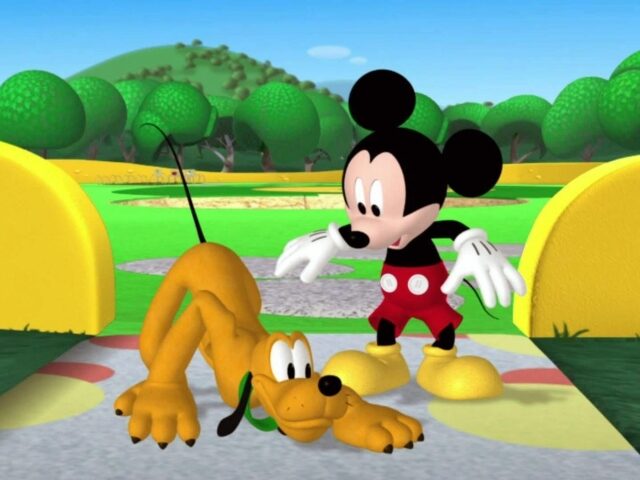 Mickey and Pluto