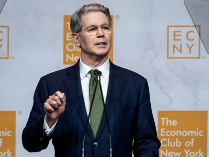 Scott Bessent, US treasury secretary, speaks during an Economic Club of New York (ECNY) ev