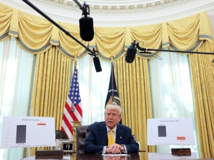 WASHINGTON, DC - MARCH 07: U.S. President Donald Trump delivers remarks on the jobs report