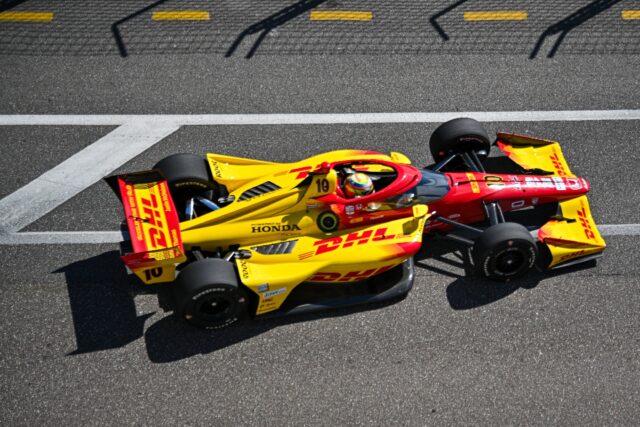 Alex Palou, in the Team Ganassi Honda began his IndyCar title defence with victory in the