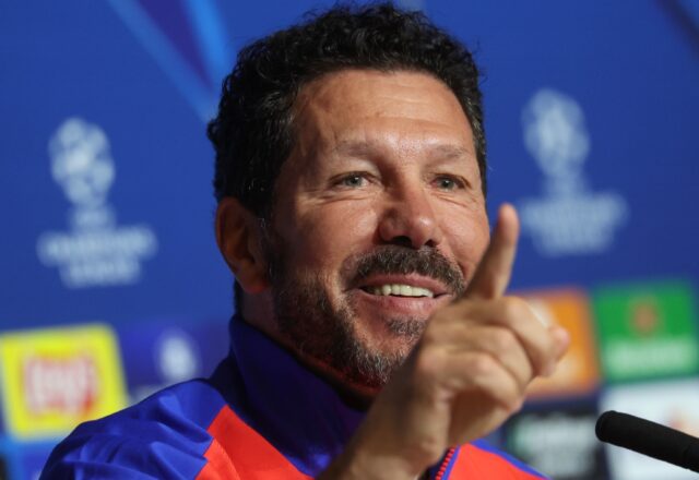 Atletico Madrid's Argentine coach Diego Simeone is hoping to finally get the better of Rea