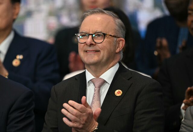 Australia's Prime Minister Anthony Albanese: his left-leaning Labor government is nearing