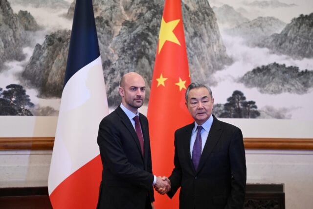 French Foreign Minister Jean-Noel Barrot makes his first visit to China, where he met his