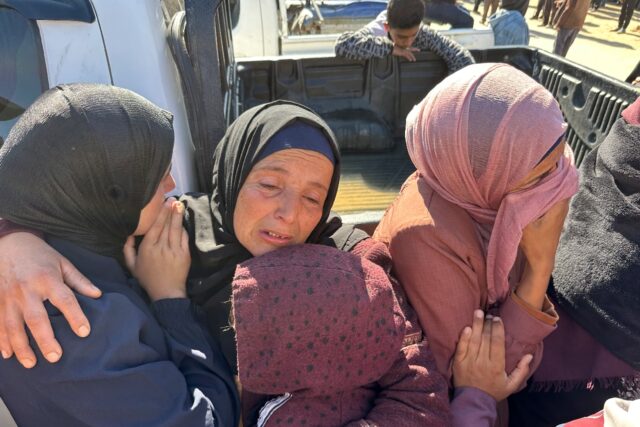 Hamas says an Israeli strike on a displacement camp in southern Gaza killed a top official