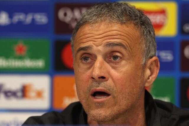 Paris Saint-Germain boss Luis Enrique