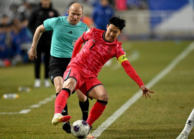 Son Heung-min criticised the state of the pitch after South Korea's draw with Jordan in a