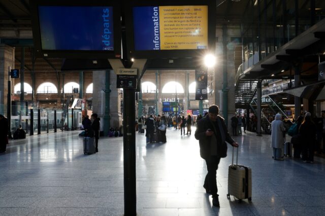 Traffic at the Paris Gare du Nord train station was halted after a World War II bomb was f