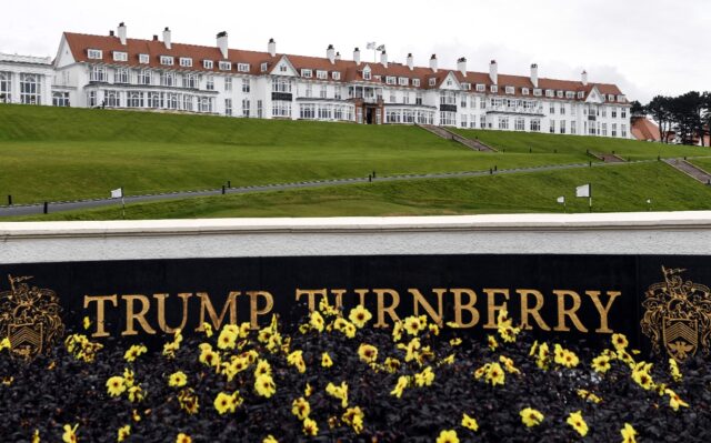 The Trump Turnberry golf resort in Scotland was recently splashed in blood-red paint, an i