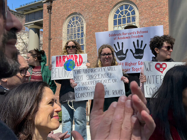 4-17-25-students-faculty-Harvard-University-rally-ap Students, faculty and members of the Harvard University community rally, Thursday, April 1
