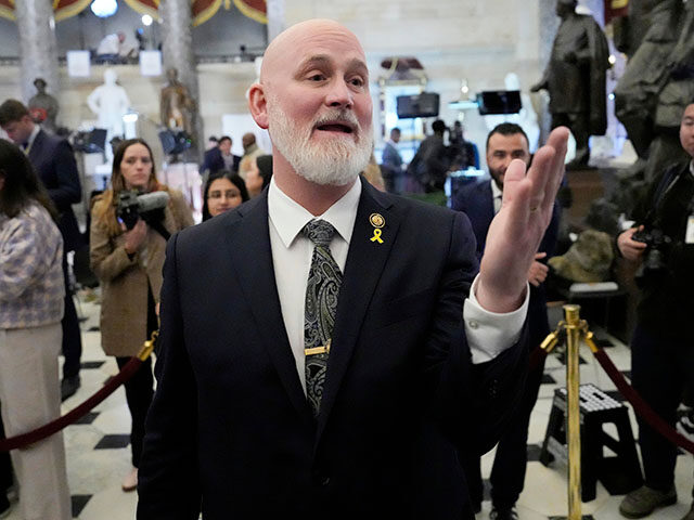 Rep. Derrick Van Orden, D-Wis., arrives before President Donald Trump addresses a joint se