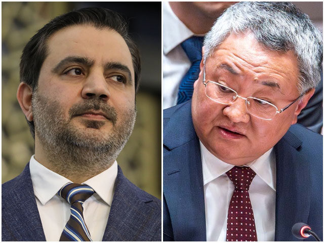 Syrian Foreign Minister Asaad Al-Shaibani attends the Syrian National Dialogue Conference
