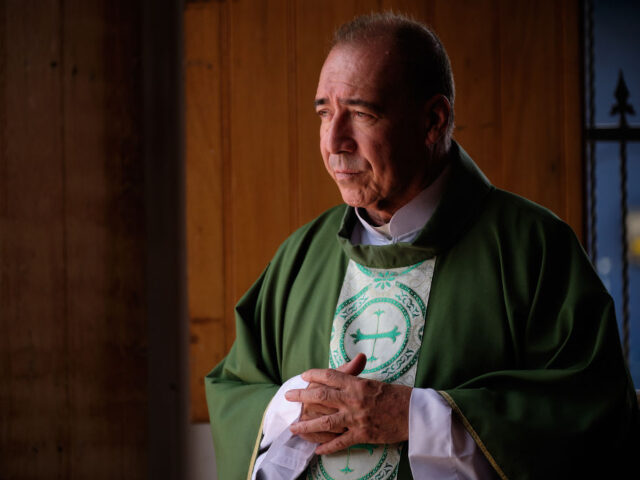 MASAYA, NICARAGUA - JUNE 25: The priest Edwin Román, parish priest of the church of San M