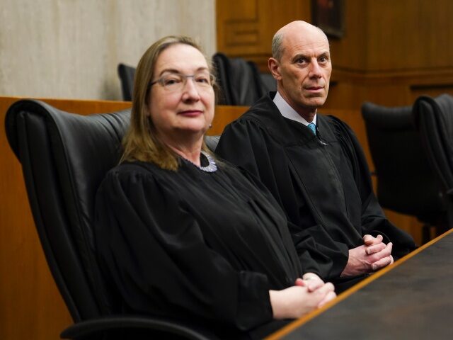 WASHINGTON, DC- March 16: Beryl A. Howell and James E. Boasberg, who is taking over from J