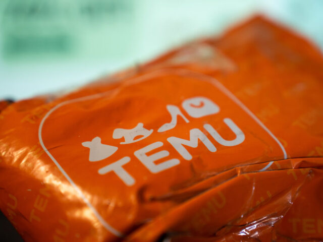 GettyImages-1653668609 A package from Temu. (Photo by Nikos Pekiaridis/NurPhoto via Getty Images)
