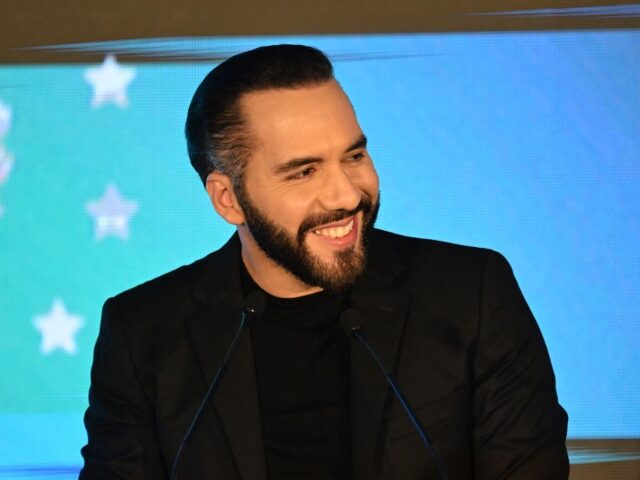 GettyImages-2205322676 El Salvador's President Nayib Bukele smiles during the inauguration of the Key Instit