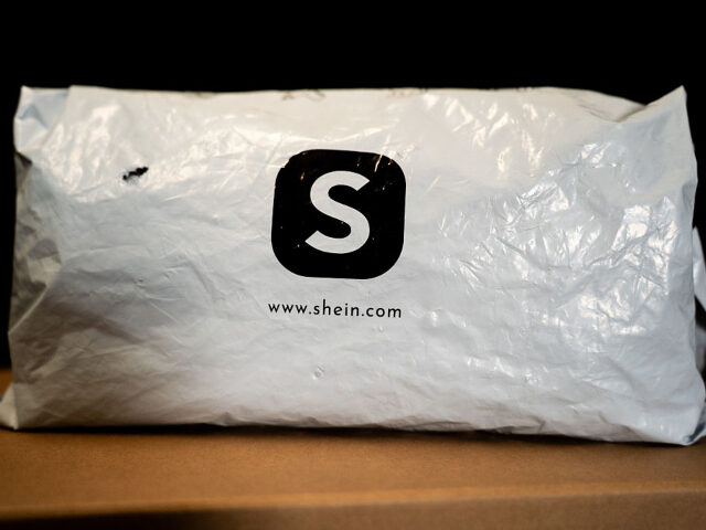 GettyImages-2206441391 A package from SHEIN. (Photo by Nikos Pekiaridis/NurPhoto via Getty Images)