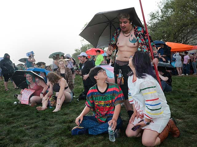 Transgender rights activists and supporters participate in the Trans Day Of Visibility ral